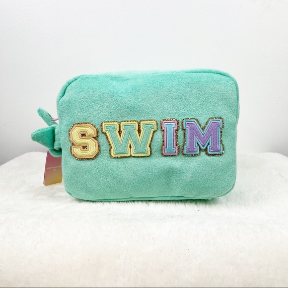 🩱Stoney Clover Lane x Target Green Terry Cloth SWIM Large Pouch🩱 - Picture 7 of 10